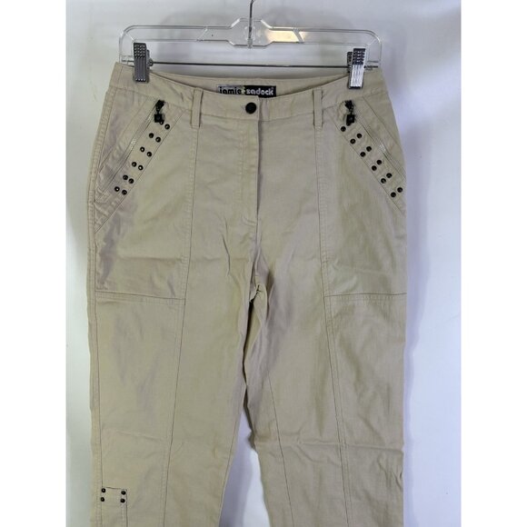 Jamie Sadock Nylon Pants Golf Tennis Grommet Embellished - Picture 2 of 10